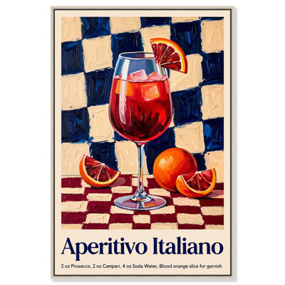 Reproduction d'art sur toile, "Orange sanglant" par Art Remedy