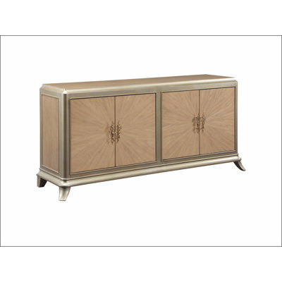 Armoire console en chêne naturel Dodie