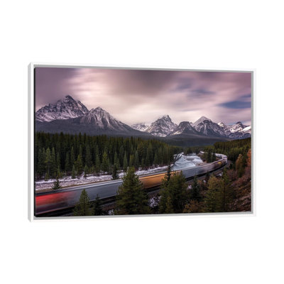 Last Train to Light 1 Piece Floater Frame Wall Art on Canvas