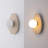 Tivoli 12" Modern Minimalist 1-Light Ovoid Travertine LED Wall Sconce