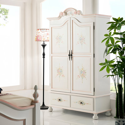 Armoire américaine à deux portes peintes