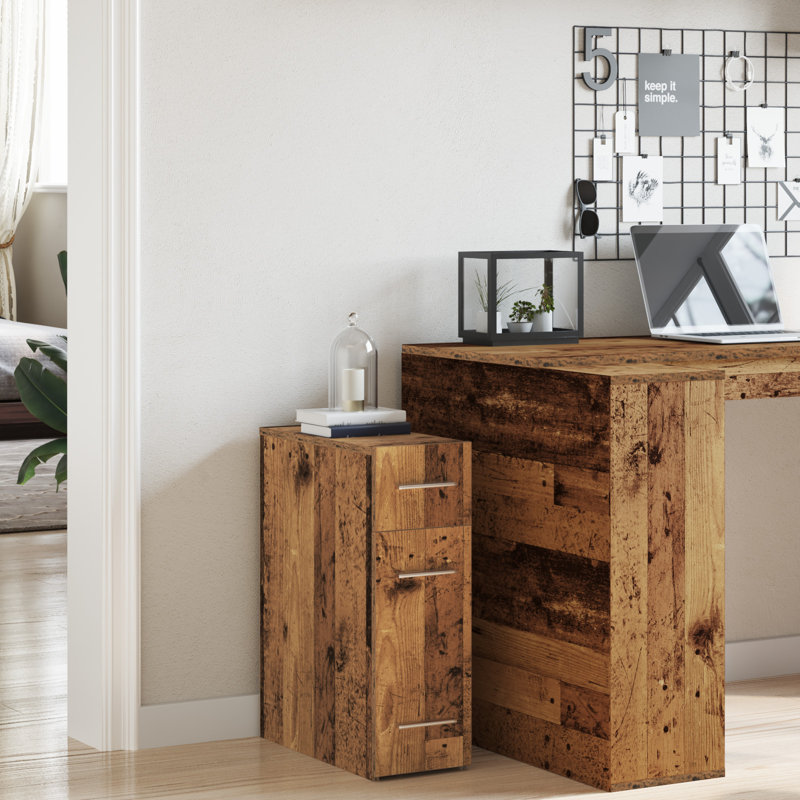 Rectangle Accent Cabinet, Rustic Brown