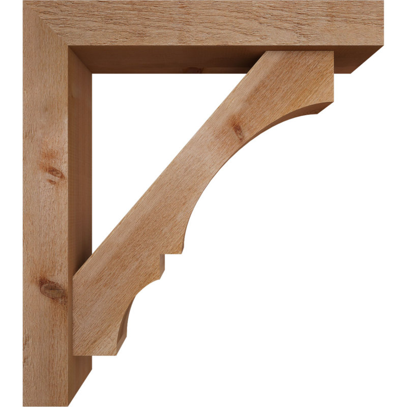 Support de bloc Balboa avec entretoise décalée, 36 x 32, Cèdre rouge occidental de l 6 po (scié brut)