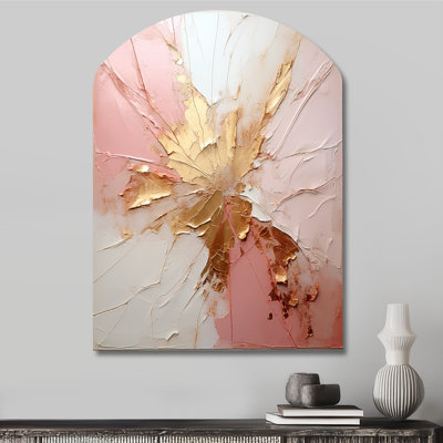 Driffield - Asymmetrical Abstract Painting Metal Wall Art, Arch Metal Wall Sculpture Print