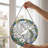 8in Stained Glass Suncatcher, Window Hanging Panel