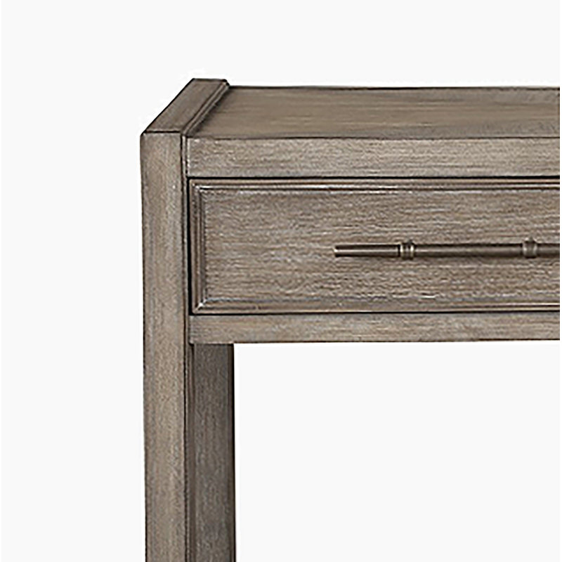 Bridgevine Home Cypress Lane 54 Inch Sofa Table, No Assembly Required, White Oak Finish