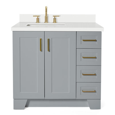 37 IN.  Single Bathroom Vanity
