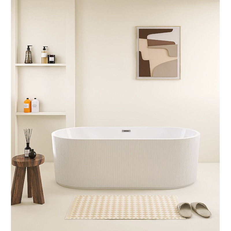 67'' x 29.51'' Soaking Acrylic Bathtub