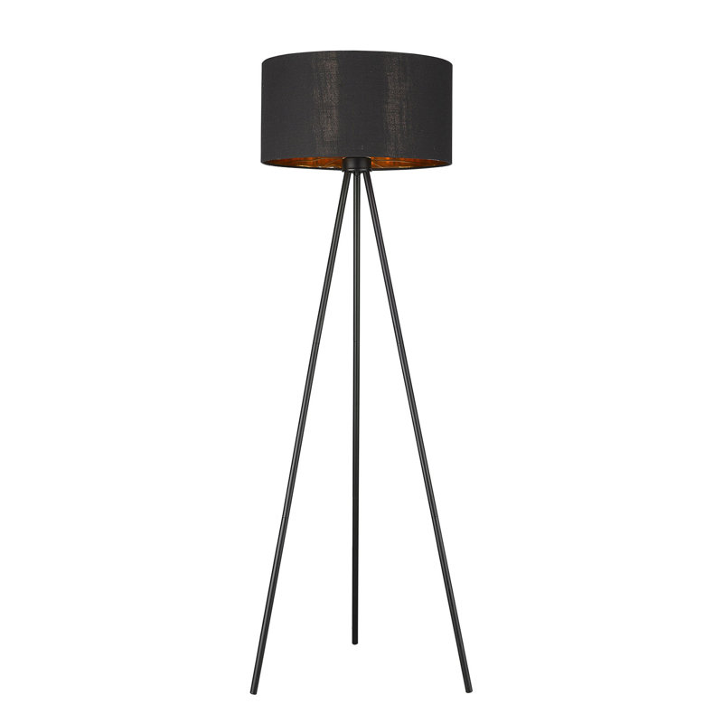 Lisbon 1-Light Floor Lamp, Black