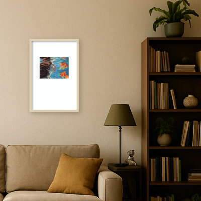 A Conversation in Water by Kate Jarvik Birch Wood Framed Wall Art Print
