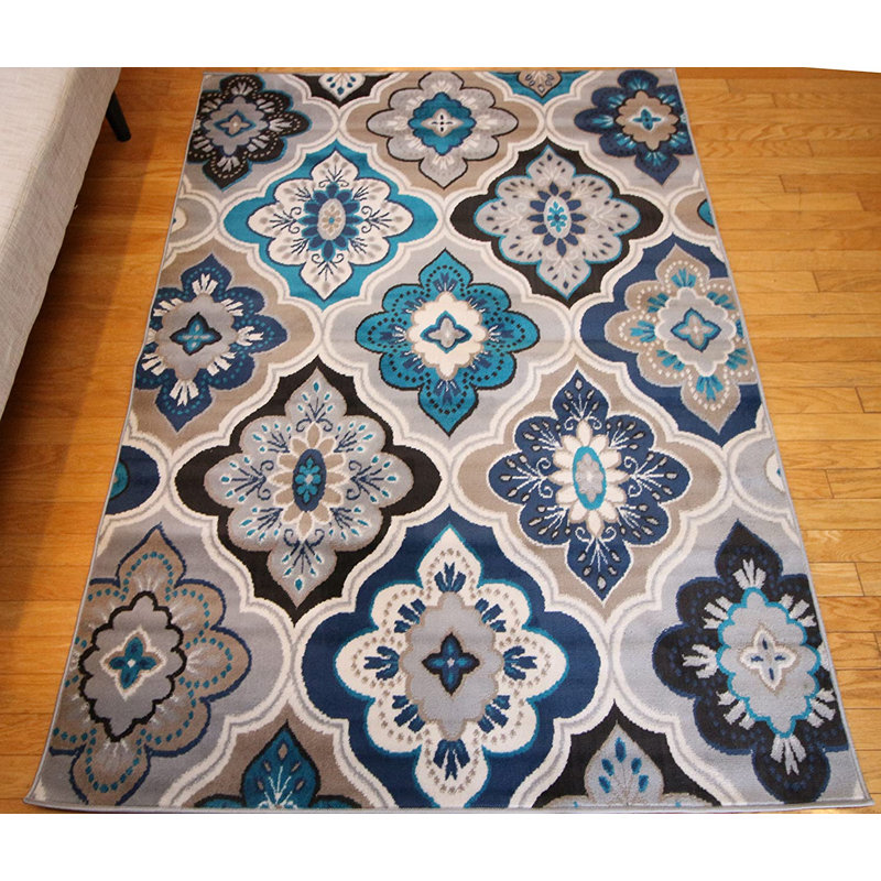 Baskett Floral Indoor Rug, Rectangle 13'2" x 16'5"