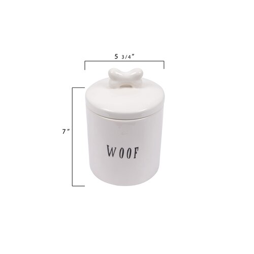 Winston Porter Woof 1 lb Pet Treat Jar & Reviews | Wayfair