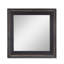 Miroir mural noir avec gaufrage doré