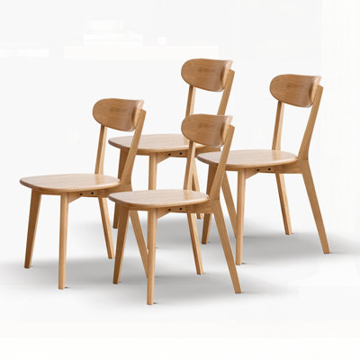 Ensemble de 4 chaises de table en bois