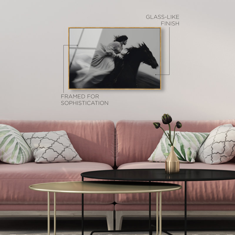 Spirit in Motion High-Gloss Frameless Acrylic Glass Wall Art Animals Print by Oliver Gal, Ready to Hang, 15 x 10, 11"H x 16"W