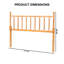 Tête de lit à motif de bambou Willshine-130038823-130038826