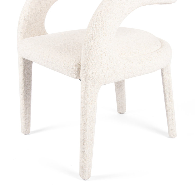 Hawkins Standard Upholstered Arm Chair, Omari Natural