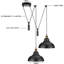 2 - Light Black Dome Pendant