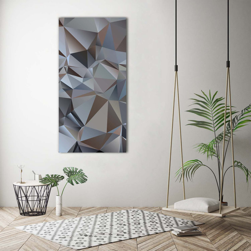 Abstraction Triangles - Wrapped Canvas Print