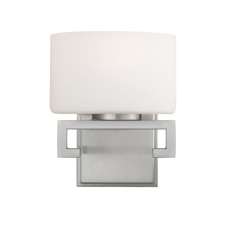 Mckeel Dimmable LED Bath Sconce, Brushed Nickel