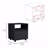 Nightstand, End Table, Side Table Casters, Single Drawer-Black-209930176