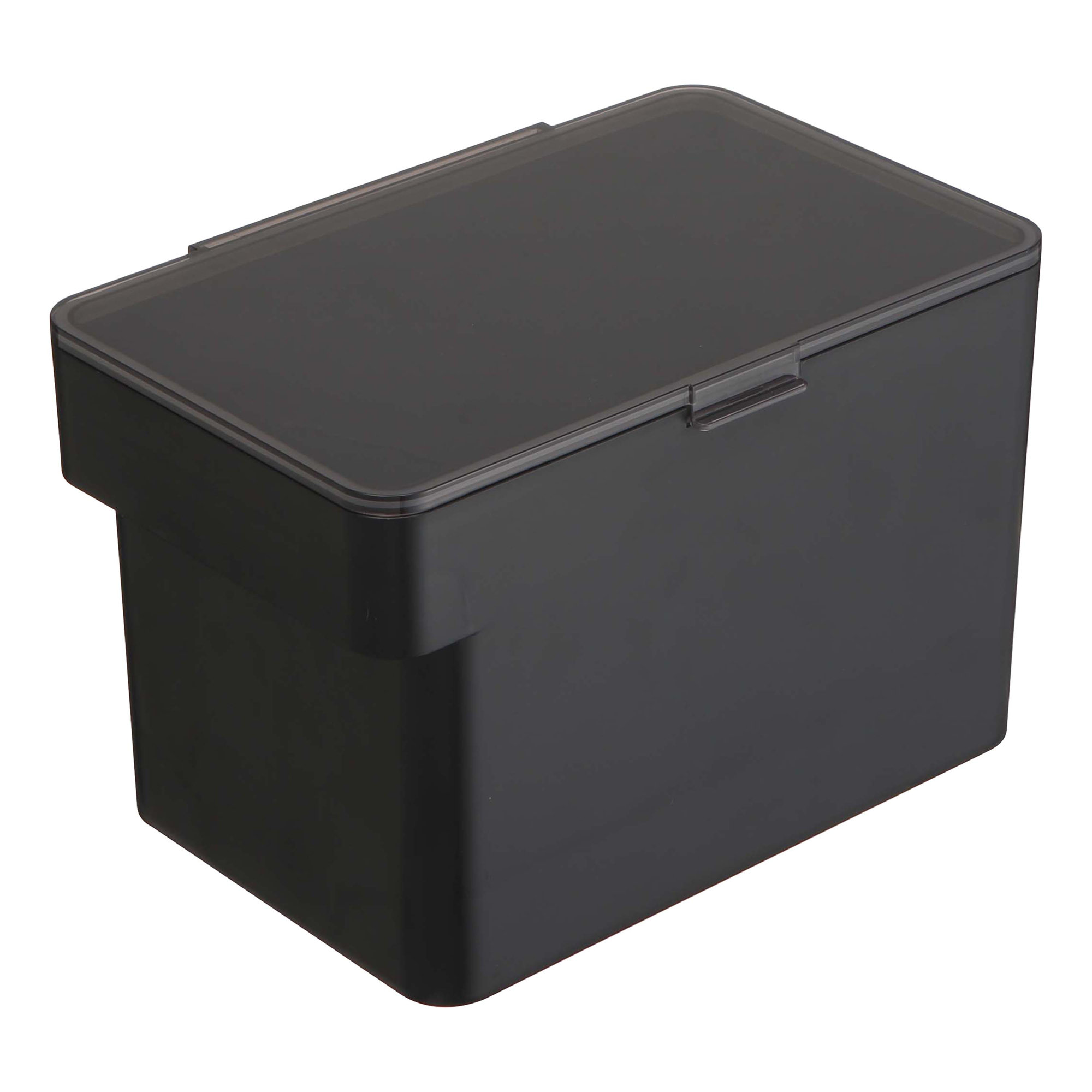 Yamazaki Home Airtight Pet Food Medium Storage Container With Transparent Lid, 1.6 gallons, Black