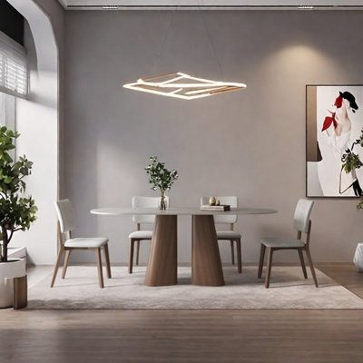 Modern minimalist dining table set