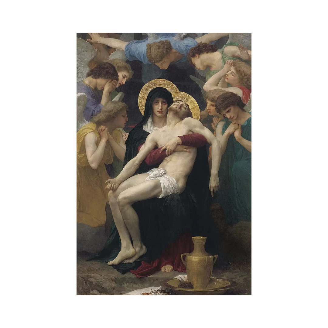 Pieta, 1876 by William-Adolphe Bouguereau - Wrapped Canvas Print