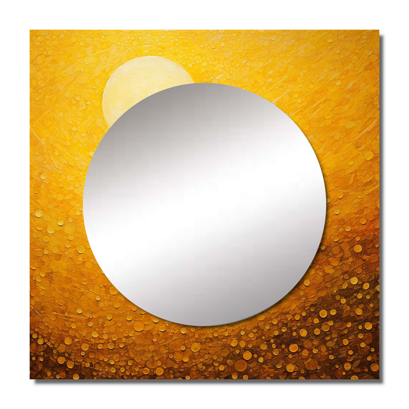 Dejahnique - Grand miroir carré carré pour décoration murale, 23 po x 23 po
