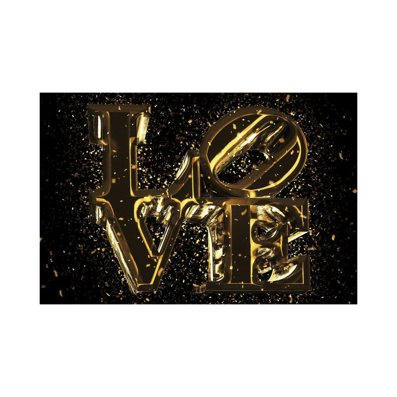 Golden - Love by Philippe Hugonnard - Wrapped Canvas Gallery-Wrapped Canvas Giclée, 20.32cm H x 30.48cm W x 1.9cm D
