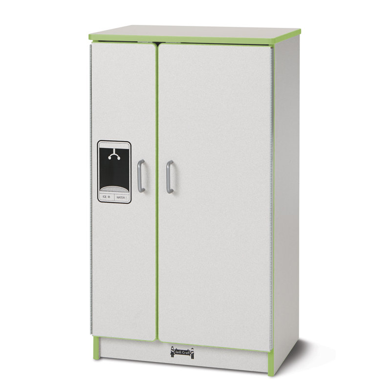 Rainbow Accents Culinary Creations Kitchen Refrigerator, Gray/Key Lime