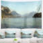 Paysage, paysage du lac d'Annèche, France, tapisserie-28492277