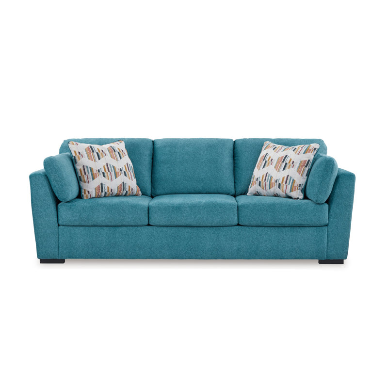 Canapé rembourré 94 po Dywan, Bleu sarcelle