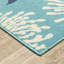 Tapis bleu / bleu marine Aganlane Blossoms-1130677498