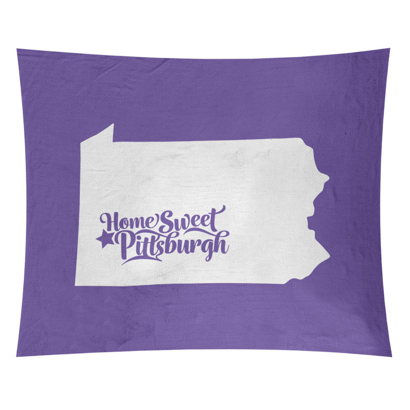 Tapisserie de Pittsburgh en Pennsylvanie, H 88 po x l 104 po, Mauve