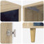  Bedside Cabinet Sonoma Oak Engineered Wood Nightstand Bedroom Furniture