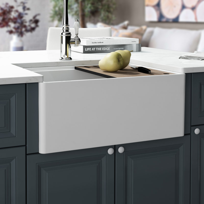 24" L X 18" W Farmhouse/Apron Kitchen Sink Workstation
