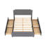 Lit plateforme tapissier avec rangement Ljubka-838007936