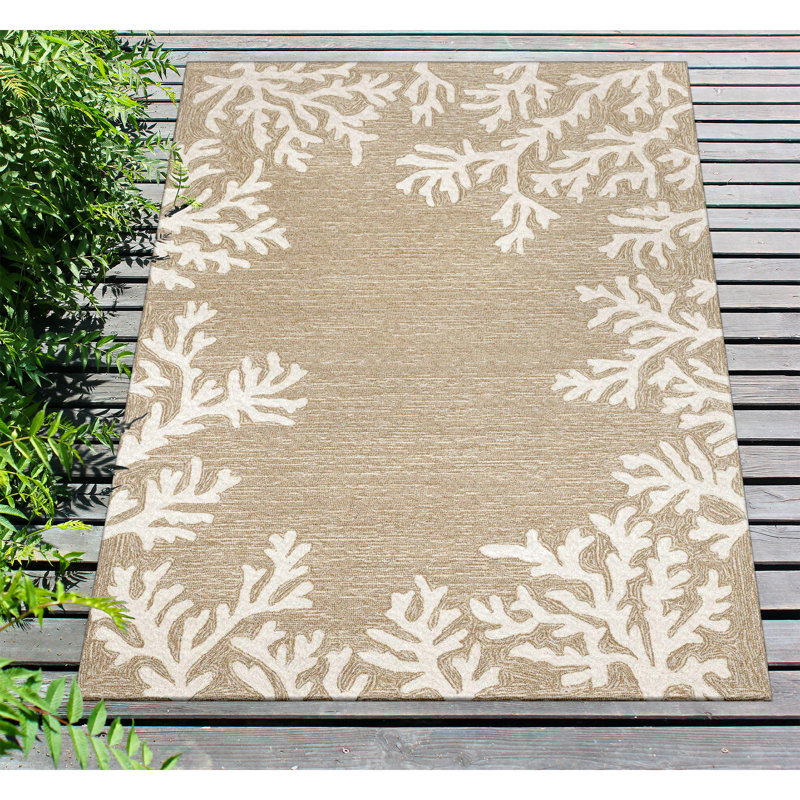 Tapis intérieur / extérieur touffeté à la main Vogt, Rectangle 3 pi 6 po x 5 pi 6 po