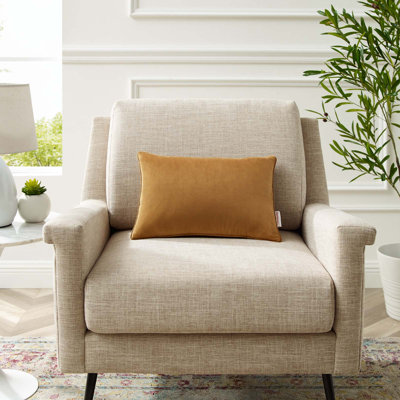 Coussin décoratif en velours lombaire Performance par Modway