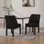 Ensemble de chaises d'appoint modernes avec dossier incurvé et pieds en bois Modern-2107253451
