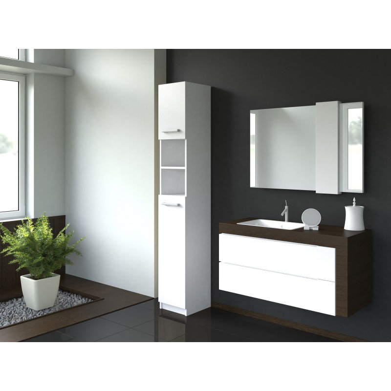 Davena Laminate Bathroom Cabinet, White