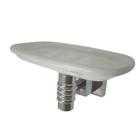 Fortress Soap Dish, Polished Chrome