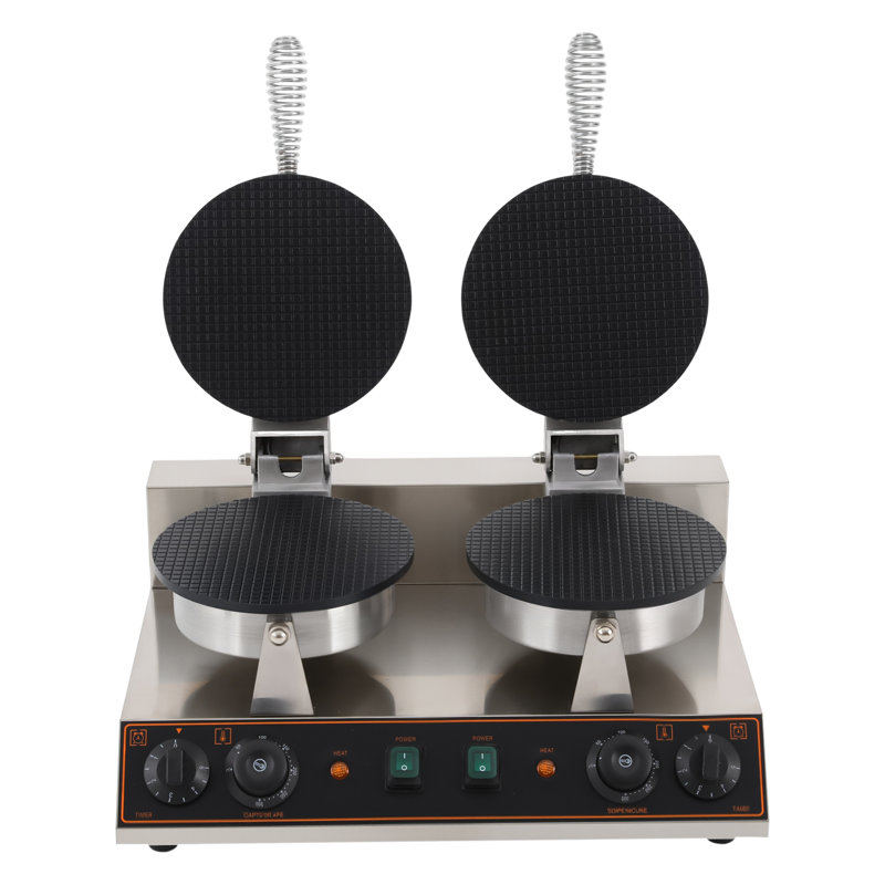 Waffle Cone Maker with Temp Control, Ice Cream Cone Maker