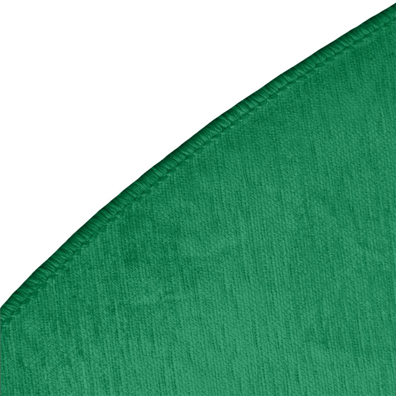 Tapis à rayures vert/noir, Rond 5 pi