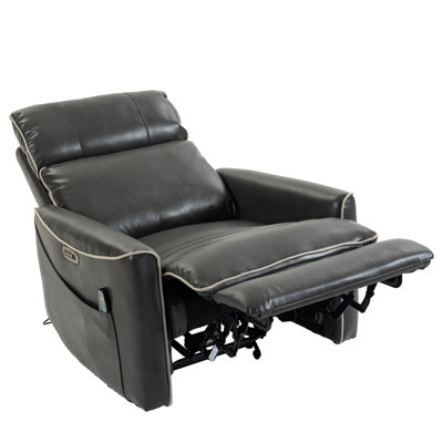 35.4" W Zero Wall Power Glider Recliner with Power Headrest for Small Spaces or RVs