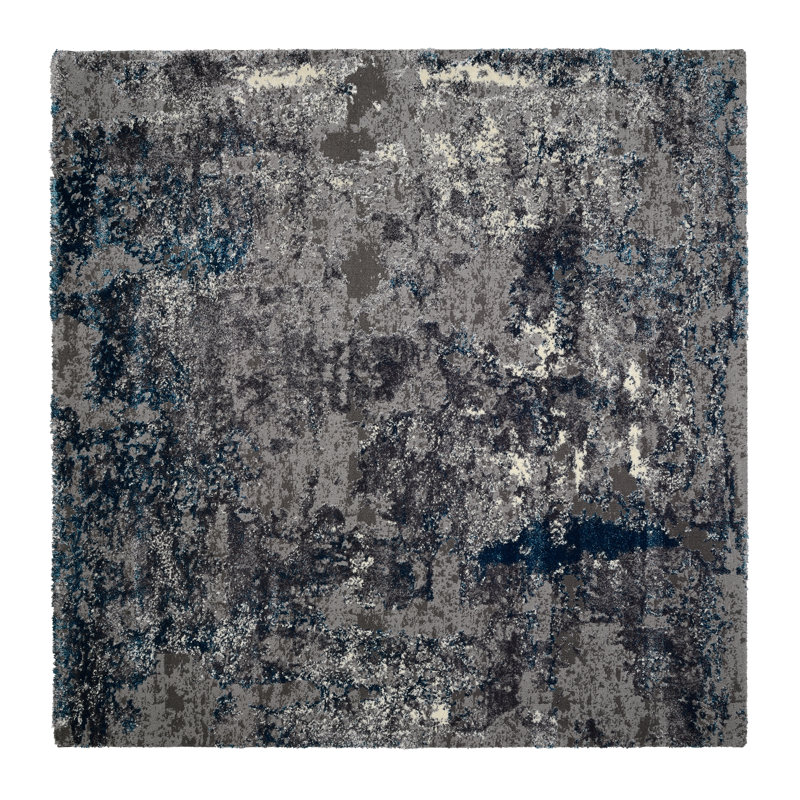 Carpet Dibble in blue/grey, Square 200 x 200cm