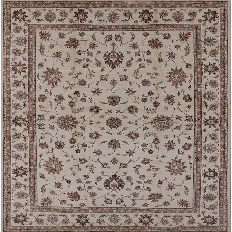 Tapis beige Willet, Carré 5 pi