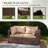 Wicker Outdoor Patio Sofa-2126252592