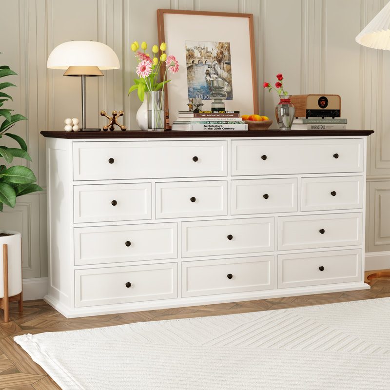 Commode double à 12 tiroirs Arnout
